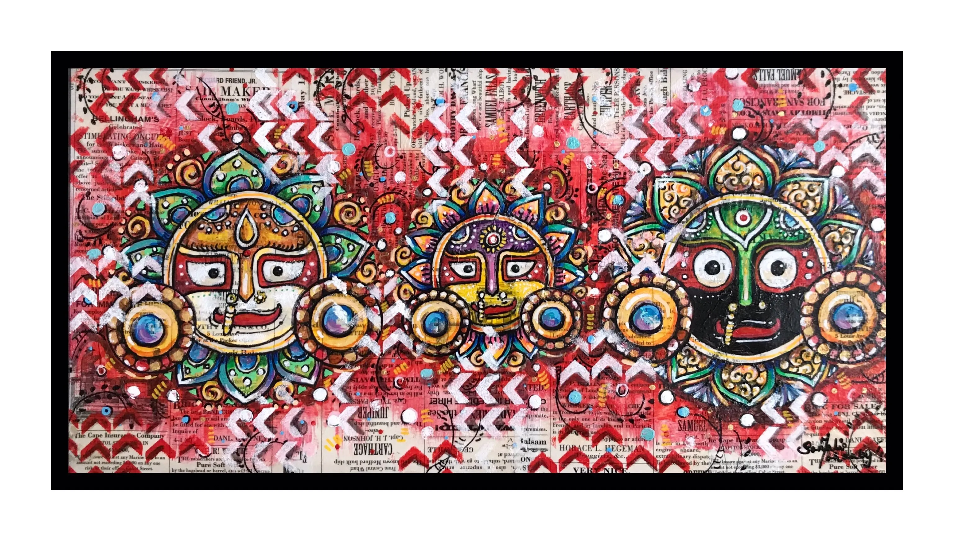 The Holy Trio: Jaganath, Balabhadra and Subhadra